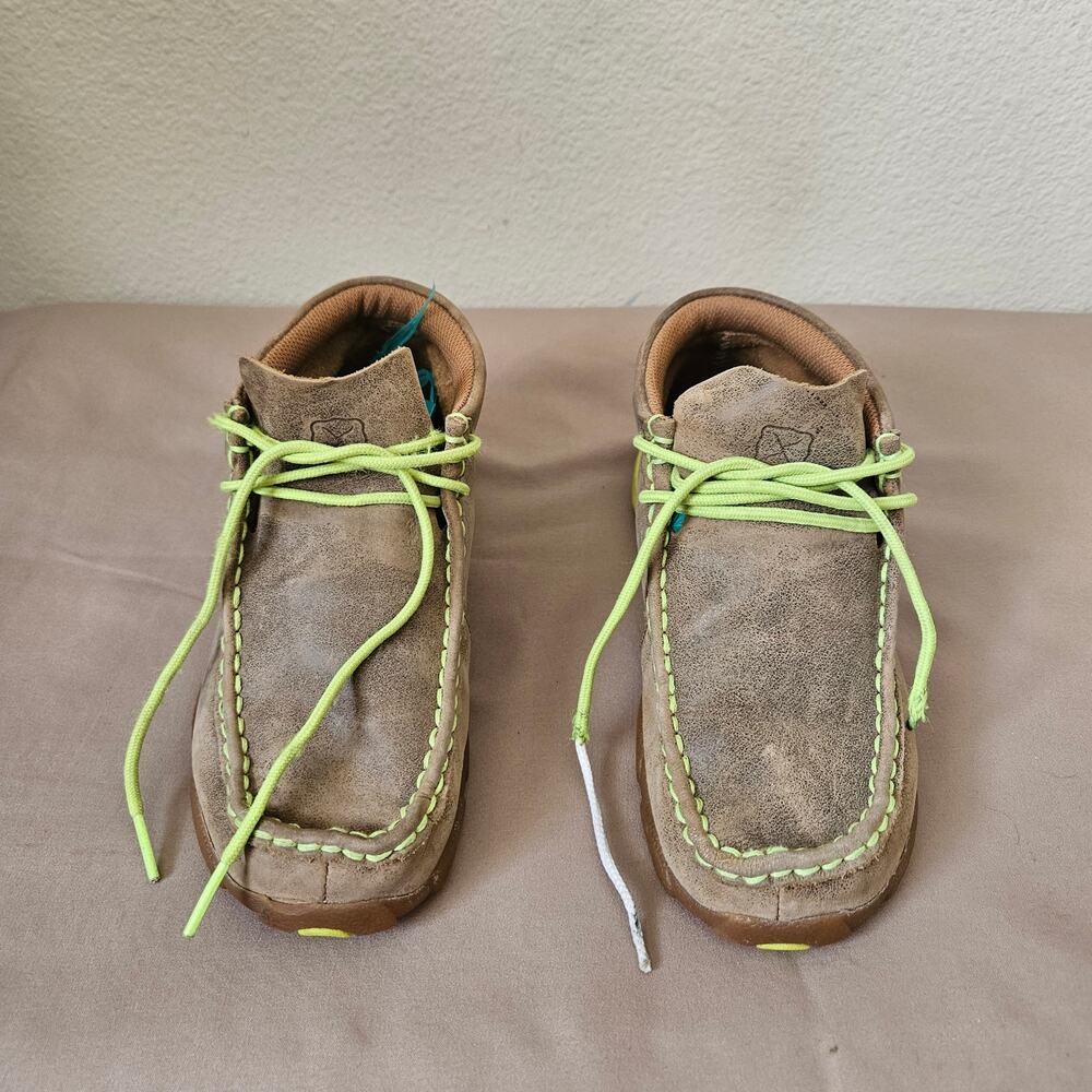 Youth Driving Moc by Twisted X ~ Neon Yellow 1
